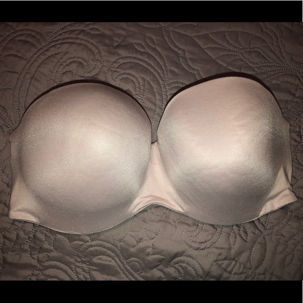 34DD Muted Pink Victoria Secret Strapless Bra
